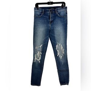 J Brand Skinny Distressed Jeans, Size 28